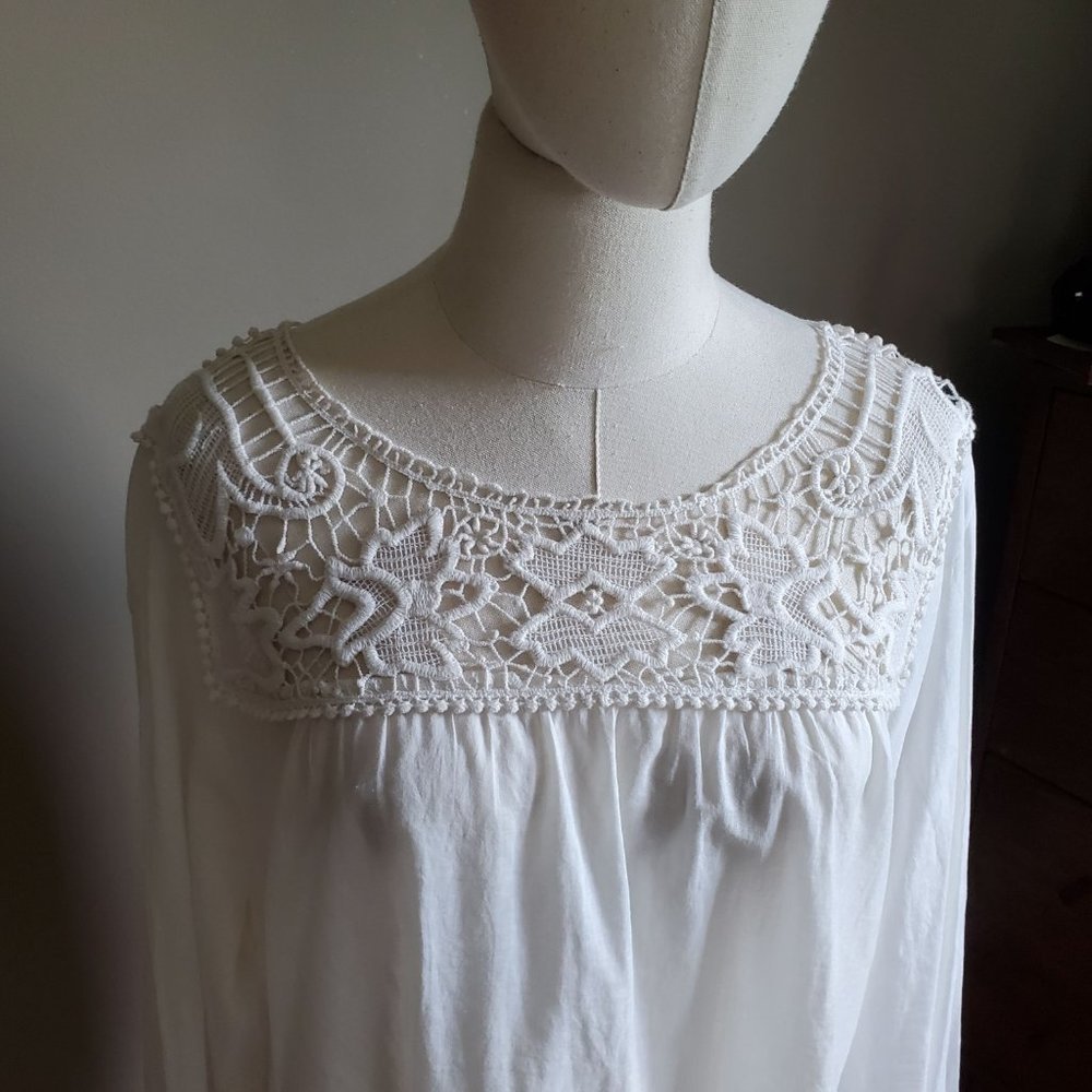 GAP NWOT 100% Cotton Openwork Lightweight Top XL
